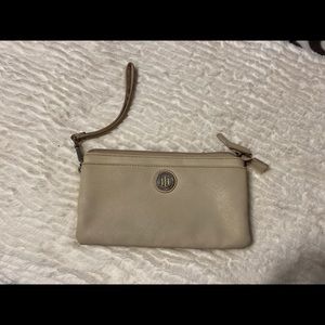 Tommy Hilfiger leather wallet, some wear.